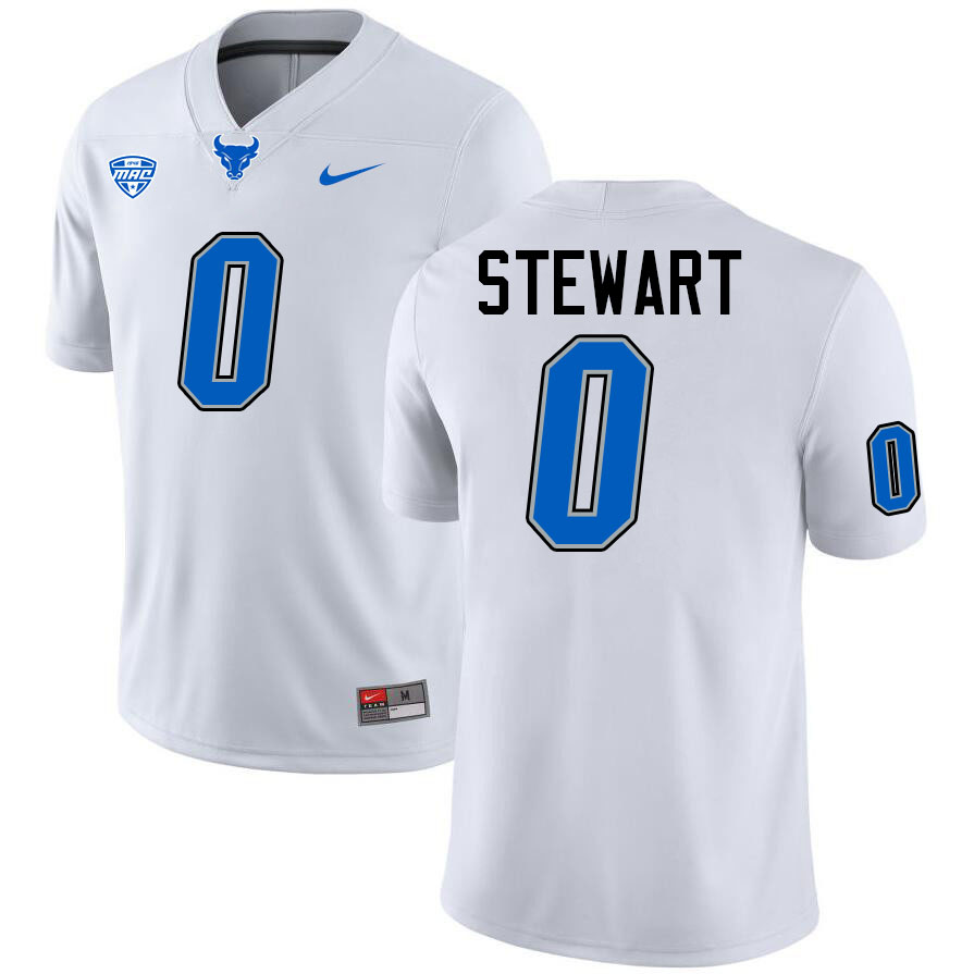 Kobe Stewart UB Bulls Jersey,University Of Buffalo Bulls #0 Kobe Stewart Jersey Youth-White